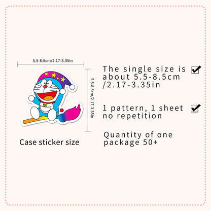 Doraemon 146 Stickers – 50pcs Doraemon Stickers for Personalizing Stationery