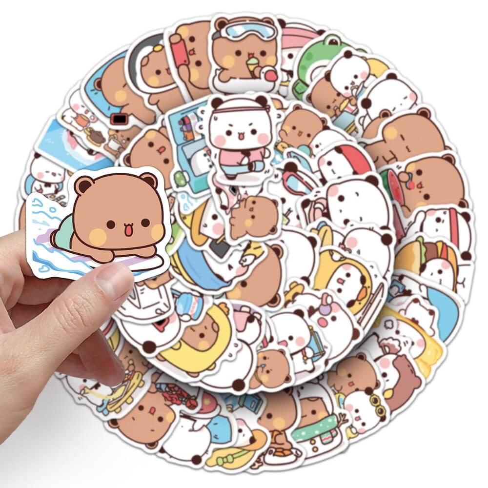 One Two and Booboo 1509x Stickers – 50 Pcs of Colorful Cartoon Stickers  50pcs One Two and Booboo 1509x Stickers for Scrapbooking and Crafting