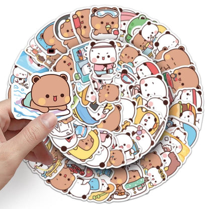 One Two and Booboo 1509x Stickers – 50 Pcs of Colorful Cartoon Stickers  50pcs One Two and Booboo 1509x Stickers for Scrapbooking and Crafting