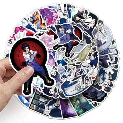 Naruto Uchiha Sasuke stickers 50pcs, perfect for decorating personal items Uchiha Sasuke-1354 50-piece sticker pack, ideal for Naruto lovers 50 Naruto Uchiha Sasuke stickers, colorful anime-inspired designs