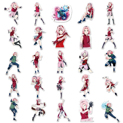 Naruto Sakura-1355 50 stickers, anime-inspired designs for fans Haruno Sakura stickers 50pcs, colorful vinyl decals for customizing items Naruto Sakura stickers, 50 vibrant stickers for Naruto enthusiasts 50-piece Naruto Sakura stickers, perfect for decor
