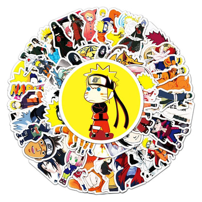 Naruto-46A stickers set, 62 pieces for Naruto fans Naruto-46A sticker collection, 62 Naruto-themed stickers 62-piece Naruto-46A sticker pack, vibrant and colorful designs