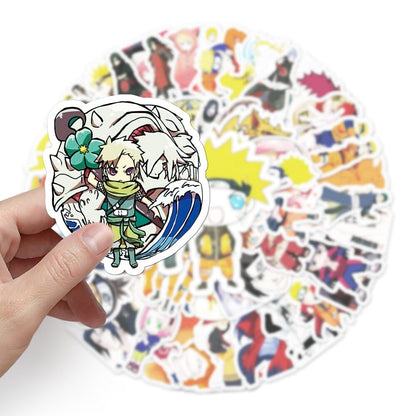 Naruto-46A 62 stickers, anime character decals for laptops Naruto-46A stickers, high-quality 62-piece set for anime enthusiasts