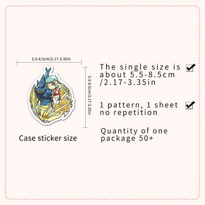 Naruto-46A stickers 62pcs, perfect for decorating personal items 62 Naruto-46A stickers, perfect for notebooks and phone cases