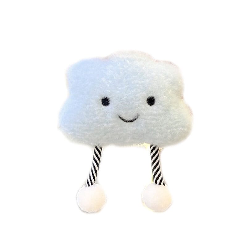 Adorable cloud plush toy keychain, charming keychain for kids