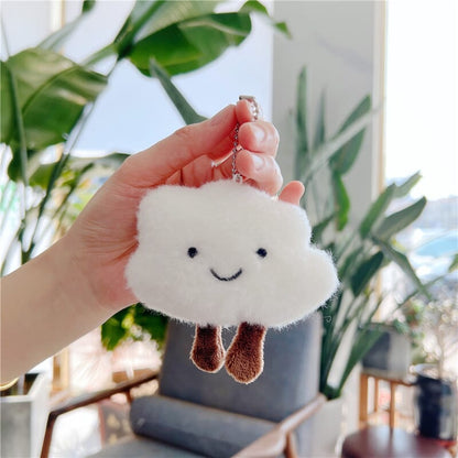 Small cloud plush toy keychain, perfect gift for cloud lovers