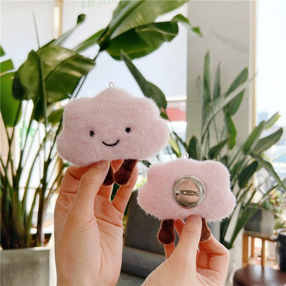 Charming cloud plush keychain, perfect for bag or key decoration