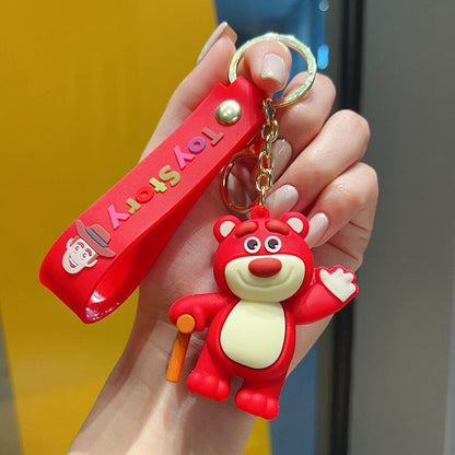 Durable Toy Story figure keychain for bags​ Collectible Toy Story plush keychain figures​ Hugging Face Hugging Face  Toy Story character keychains for movie fans​ Cute Toy Story plush keychain for gifts​ Toy Story figure keychain accesso