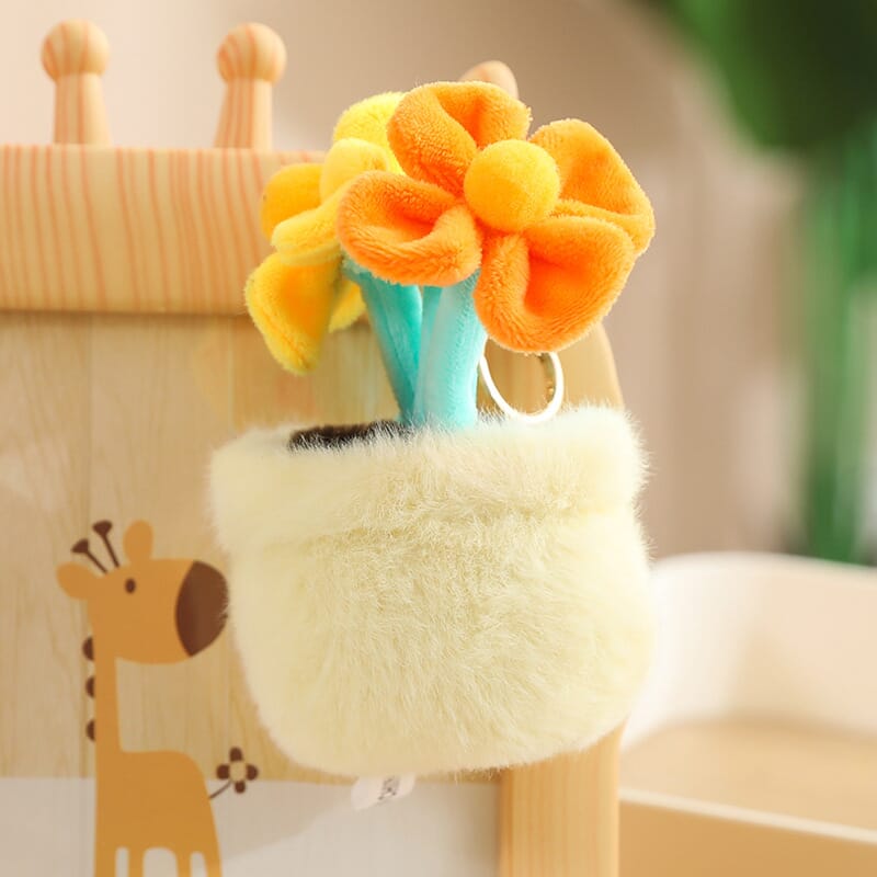 🎒 Mini Plant Plush Bag Charm – Soft, lifelike plant plush toy, perfect for decorating bags or backpacks. 🌟