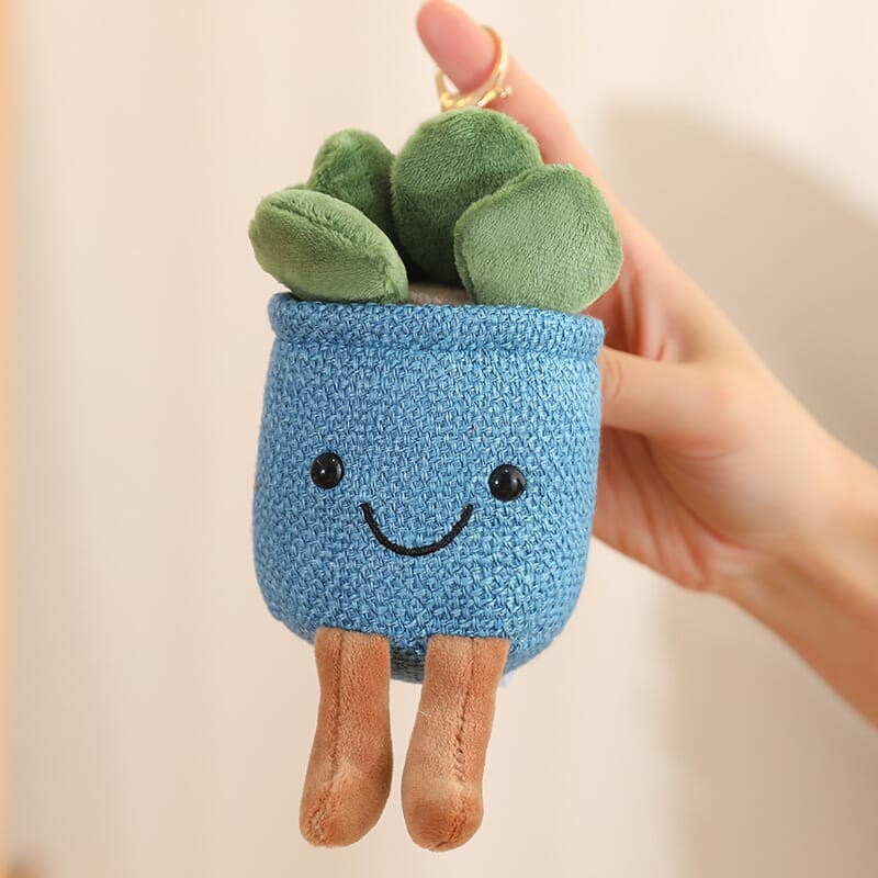 🌸 Fun Plant Pendant – Nature-inspired plush plant keychain for a fun, personalized accessory. 🎉