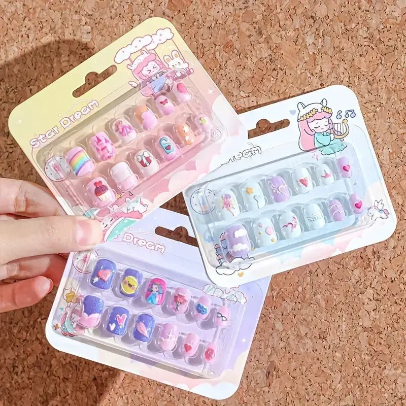 5D Embossed Cute Press On Nails(9002) - Gookka