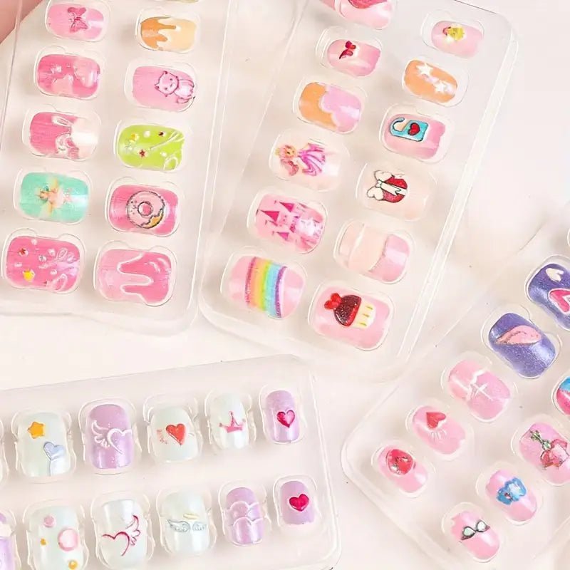 5D Embossed Cute Press On Nails(9002) - Gookka