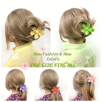 9pcs Flower Shape Hair Claw Clip(4004) - Gookka