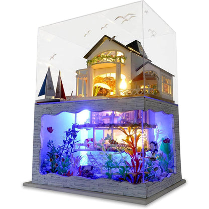 Beachside Bungalow DIY Miniature Dollhouse Kit(10011) - Gookka