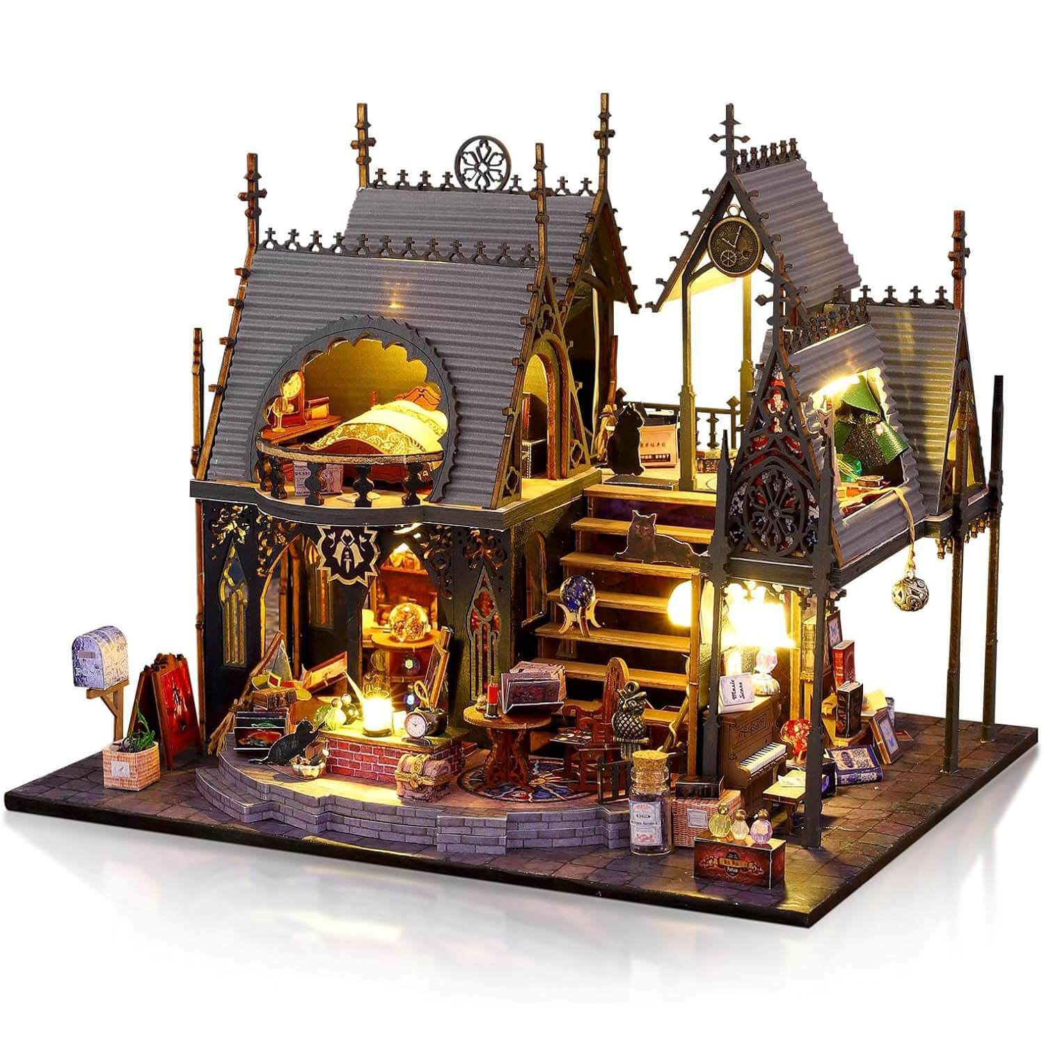 Magic Time DIY Miniature Dollhouse Kit (10013) - Create Your Own Magical Miniature World  DIY Miniature Dollhouse Kit (10013) - Magic Time Themed Craft Project for Hobbyists  Magic Time DIY Dollhouse Kit (10013) - Perfect Miniature Craft for Collectors