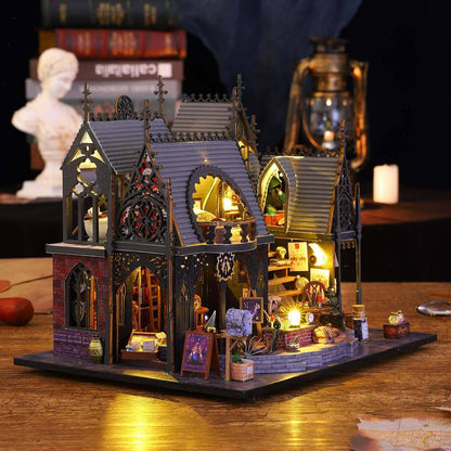 DIY Miniature Dollhouse Magic Time Kit (10013) - Bring a Fantasy World to Life  Magic Time DIY Miniature Dollhouse (10013) - Craft a Magical Home with DIY Charm  Miniature DIY Kit Magic Time (10013) - Create a Stunning, Detailed Fantasy Dollhouse