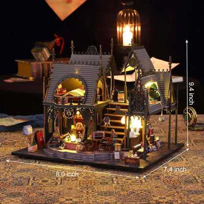 Magic Time DIY Miniature Kit (10013) - Build a Magical Home with Fine Details  Magic Time DIY Miniature Dollhouse (10013) - Bring a Magical Time-Themed World to Life