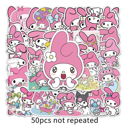 Sanrio Melody 50pcs Stickers (2009) - Fun and Colorful Stickers Featuring Melody  50pcs Sanrio Melody Stickers (2009) - Stickers with Melody Character from Sanrio  Sanrio Melody Stickers 50pcs (2009) - Kawaii Stickers for Kids Featuring Melody