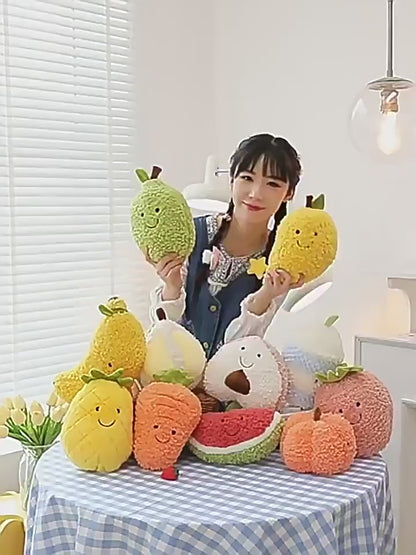 Adorable simulation fruit stuffed toy, playful and cuddly plush pillow