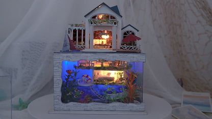 Beachside Bungalow DIY Miniature Dollhouse Kit(10011)