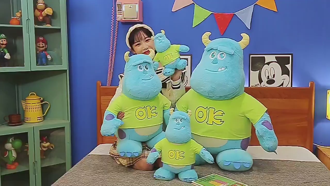 Soft Sullivan monster plush toy, large size stuffed animal for kids’ playroom