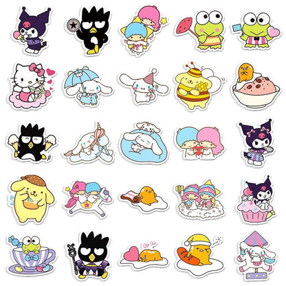 Sanrio Mix 50pcs Stickers (2010) - Fun, Colorful Stickers with Hello Kitty and Friends  Sanrio 50pcs Stickers (2010) - Cute Kawaii Stickers Featuring Sanrio Characters  Sanrio Mix Stickers Pack (2010) - 50pcs of Colorful and Fun Stickers for Collecting  S